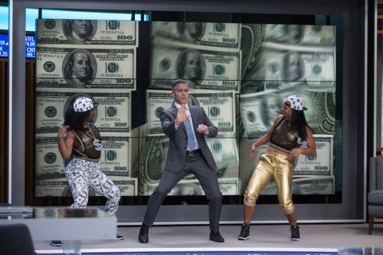 George Clooney (center) stars as Lee Gates in TriStar Pictures' MONEY MONSTER.