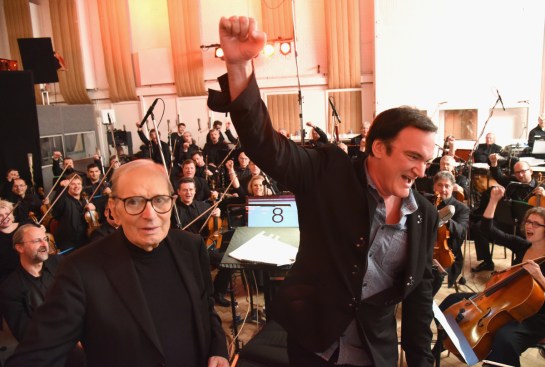 The Live to Lathe Limited Edition Recording for the H8ful Eight Soundtrack performed in front of Quentin Tarantino at Abbey Road Studios on December 9, 2015 in London, England.