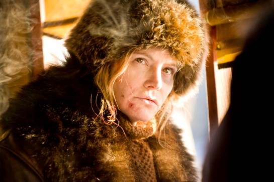 JENNIFER JASON LEIGH stars in THE HATEFUL EIGHT. Photo: Andrew Cooper, SMPSP © 2015 The Weinstein Company. All Rights Reserved.