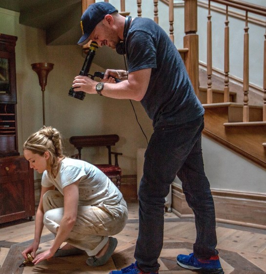 mother!
Jennifer Lawrence and Director Darren Aronofsky on set